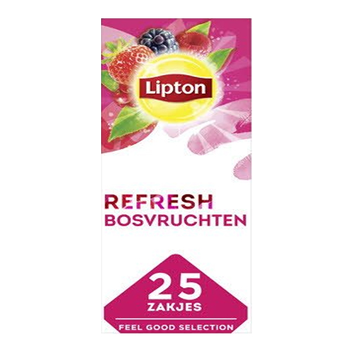 Lipton Feel Good Selection Zwarte Thee Bosvruchten 25 zakjes