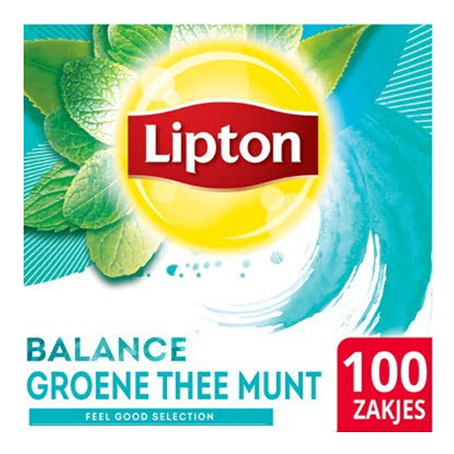 Lipton Feel Good Selection Groene Thee Munt 100 zakjes