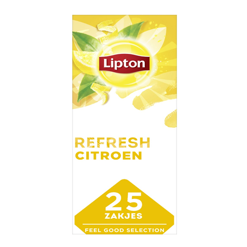 Lipton Feel Good Selection Zwarte Thee Citroen 25 zakjes