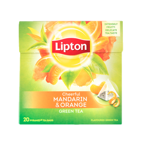 Lipton Groene Thee Mandarin Orange 4x 20 zakjes