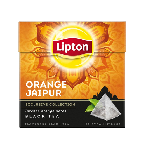 Lipton Zwarte Thee Orange Jaipur 4x 20 zakjes