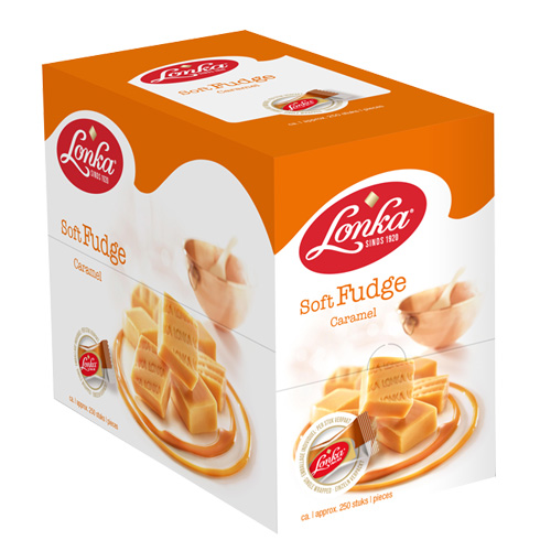 Lonka Soft Fudge Caramel individueel verpakt 240 stuks