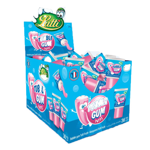 Lutti Tubble Gum Tutti Frutti 36 stuks