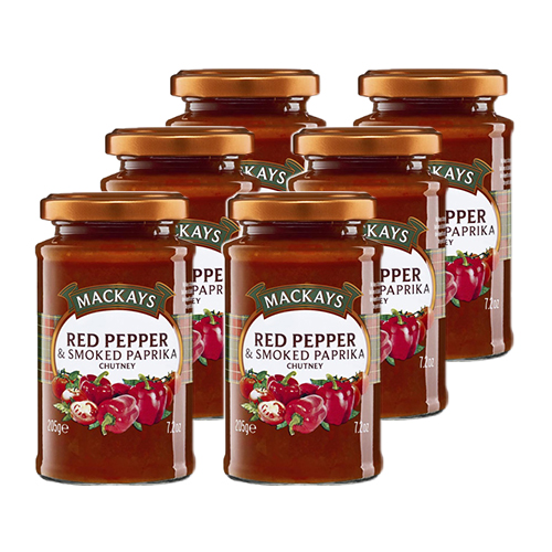 Mackays Red Pepper Smoked Paprika Chutney 6x 205g