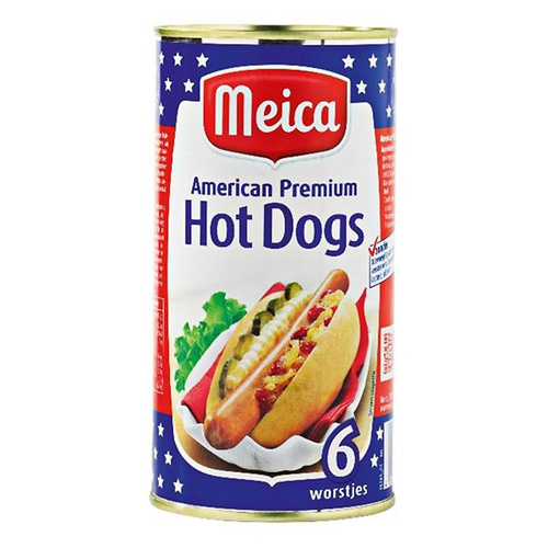 Meica American premium hot dogs 3x 6 worstjes