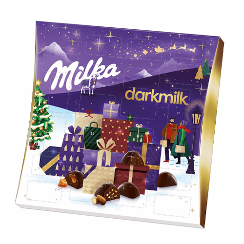 Milka - Nieuw! - Darkmilk Adventskalender 2022 - 210Gram