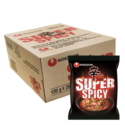Nongshim Instant Noodles Shin Red Super Spicy 20 zakjes