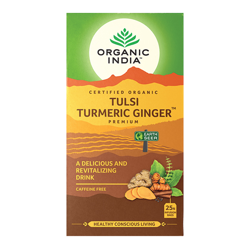 Organic India Tulsi Turmeric Ginger Thee 25 zakjes