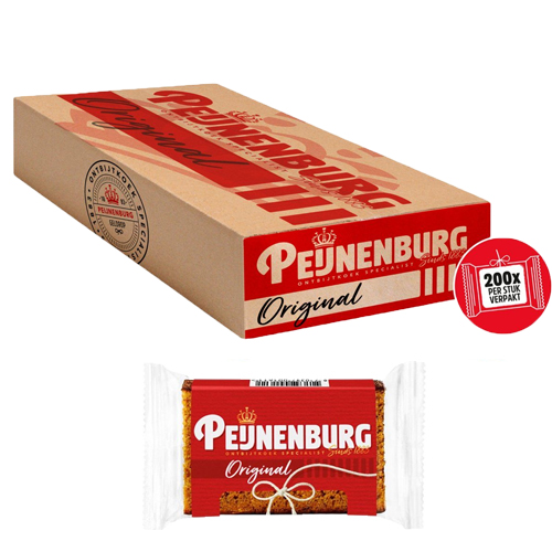 Peijnenburg Ontbijtkoek per stuk verpakt 200x 28g
