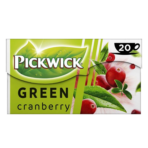 Pickwick Groene thee Cranberry 20 zakjes