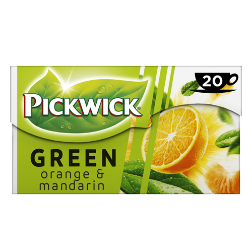 Pickwick - Groene thee Orange & Mandarin - 20 zakjes