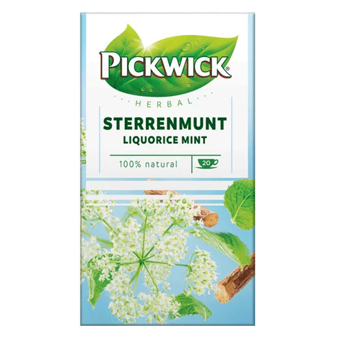 Pickwick Herbal Sterrenmunt 20 zakjes