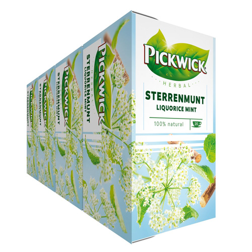 Pickwick Herbal Sterrenmunt 4x 20 zakjes