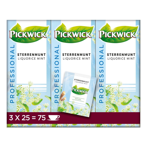 Pickwick Professional Sterrenmunt 3x 25 zakjes