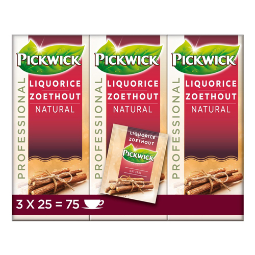 Pickwick Professional Zoethout 3x 25 zakjes