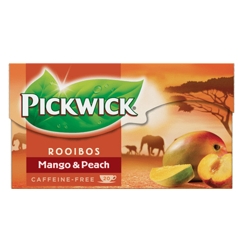 Pickwick Rooibos Mango Perzik 20 Zakjes