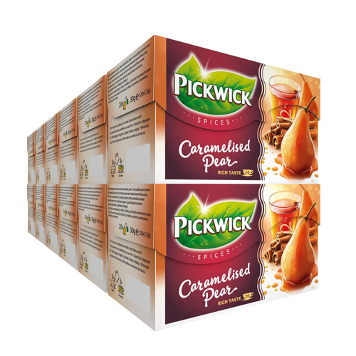Pickwick Spices Caramelised pear zwarte thee 12x 20 zakjes