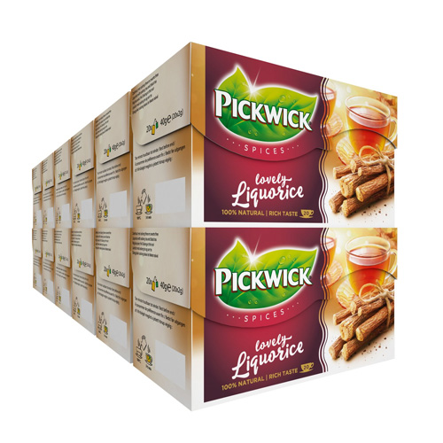 Pickwick Spices Lovely Liquorice zwarte thee 12x 20 zakjes