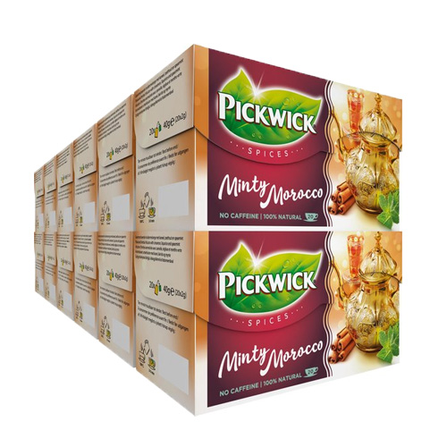 Pickwick Spices Minty Morocco zwarte thee 12x 20 zakjes