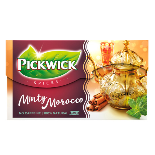 Pickwick Spices Minty Morocco zwarte thee 20 zakjes