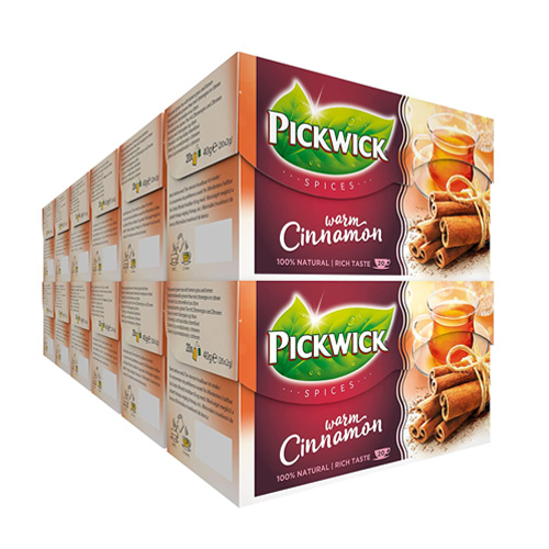 Pickwick Spices Warm Cinnamon zwarte thee 12x 20 zakjes