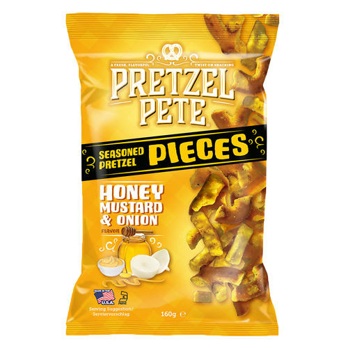 Pretzel Pete Honey Mustard Onion Pretzel Pieces 160g
