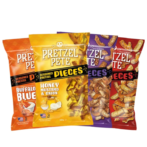 Pretzel Pete Proefpakket Pretzel Pieces 4x 160g