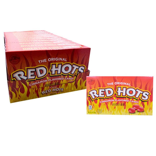 Red Hots - Cinnamon Flavored Candy Theatre Box - 12 stuks