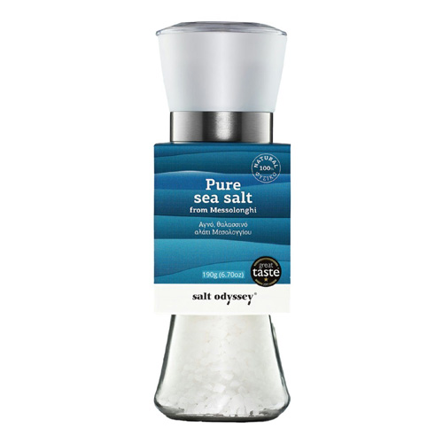 Salt Odyssey Puur Zeezout van Messolonghi Molen 190g