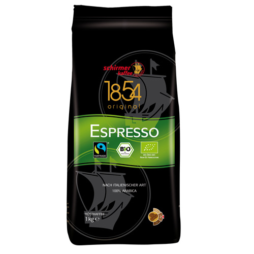 Schirmer 1854 TransFair Bio Espresso Bonen 1kg