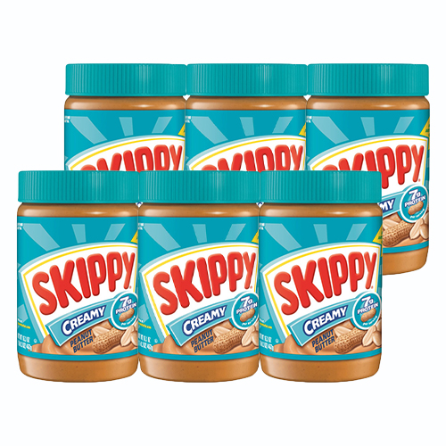 Skippy - Creamy Pindakaas - 6x 454g