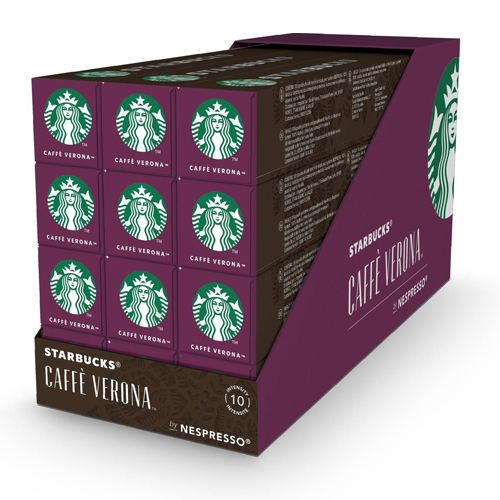 Starbucks - Caffè Verona Dark Roast by Nespresso - 12x 10 Capsules