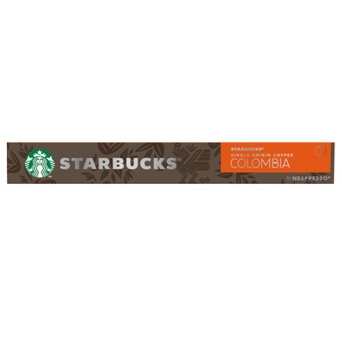 Starbucks Single Origin Colombia Medium Roast by Nespresso 10 Capsules