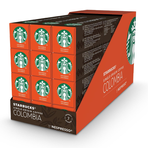 Starbucks Single Origin Colombia Medium Roast by Nespresso 12x 10 Capsules