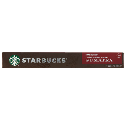 Starbucks® Single Origin Coffee Sumatra by Nespresso® Dark Roast 10 Capsules