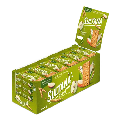 Sultana Fruit Biscuit Appel 24x 3 stuks