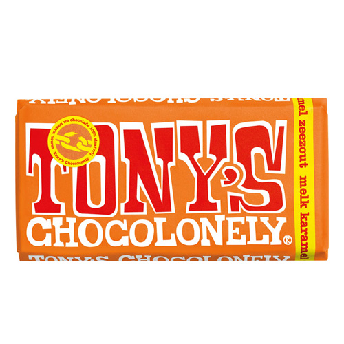 Tonyapos s Chocolonely Melk karamel zeezout 180g