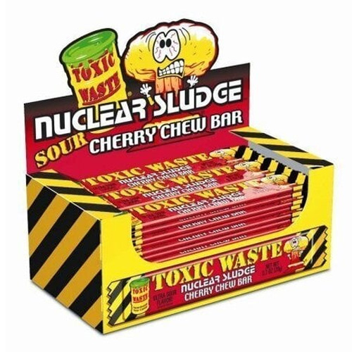 Toxic Waste Nuclear Sludge Sour Cherry Chew Bar 50 stuks