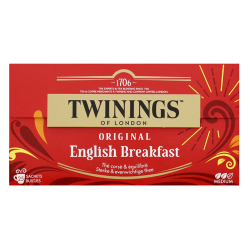 Twinings English Breakfast Thee 25 zakjes