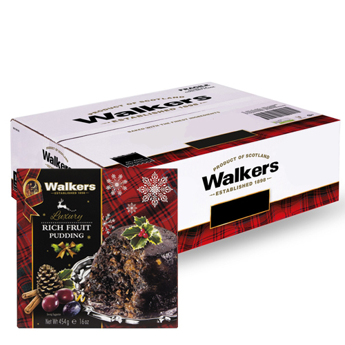 Walkers Luxury Rich Fruit Pudding 6x 454g