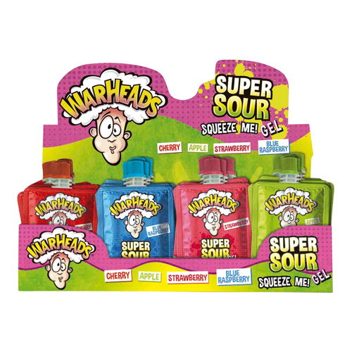 Warheads Super Sour Squeeze Me Gel 32 stuks